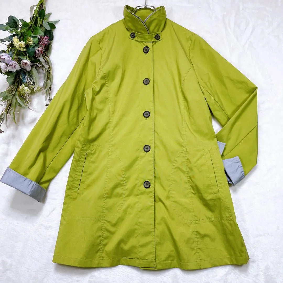 [Chumandor] Lime Green/Spring Coat/M/Middle Length/1068