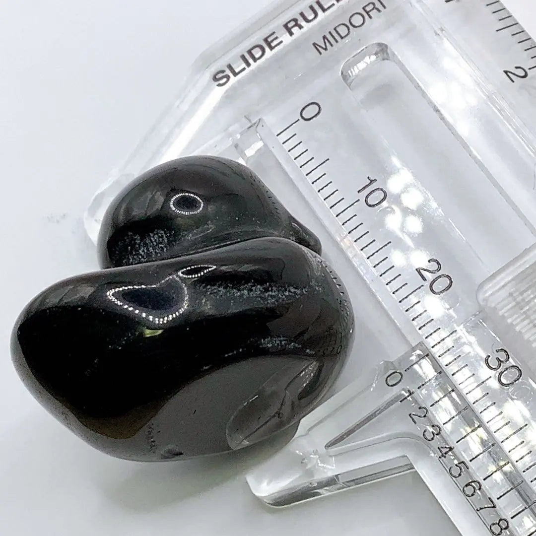 Obsidian Obsidian Duck Ornament Natural Stone Power Stone Jewelry Ornament