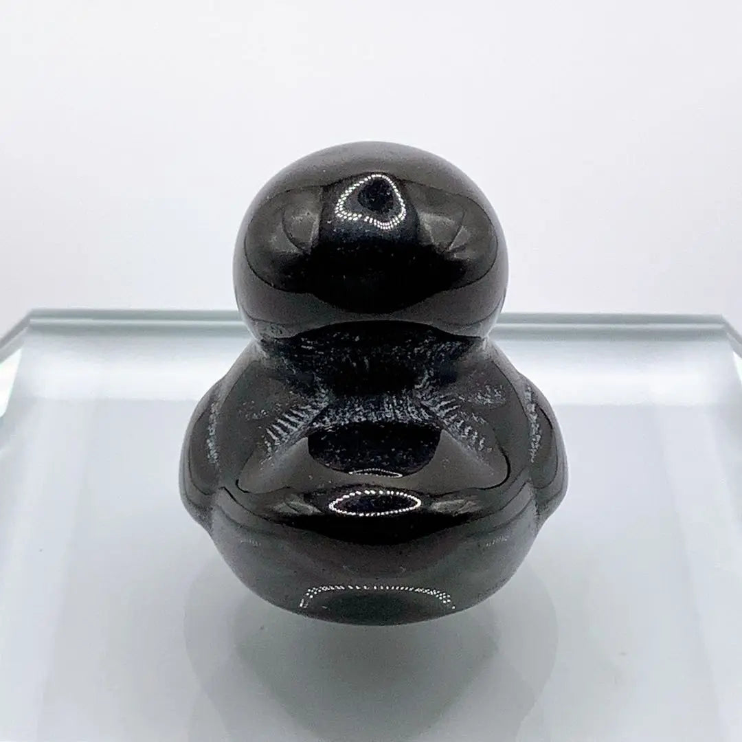 Obsidian Obsidian Duck Ornament Natural Stone Power Stone Jewelry Ornament