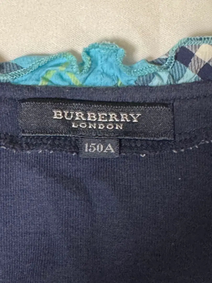 Cárdigan Burberry London 150A con logotipo de caballo bordado en azul marino