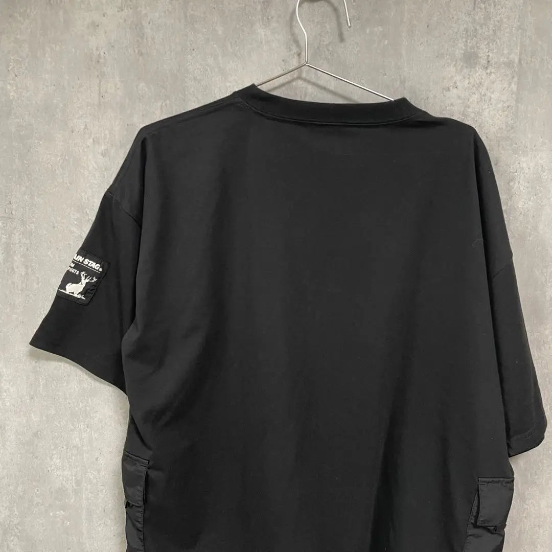 CAPTAIN STAG T -shirt Pocket Black