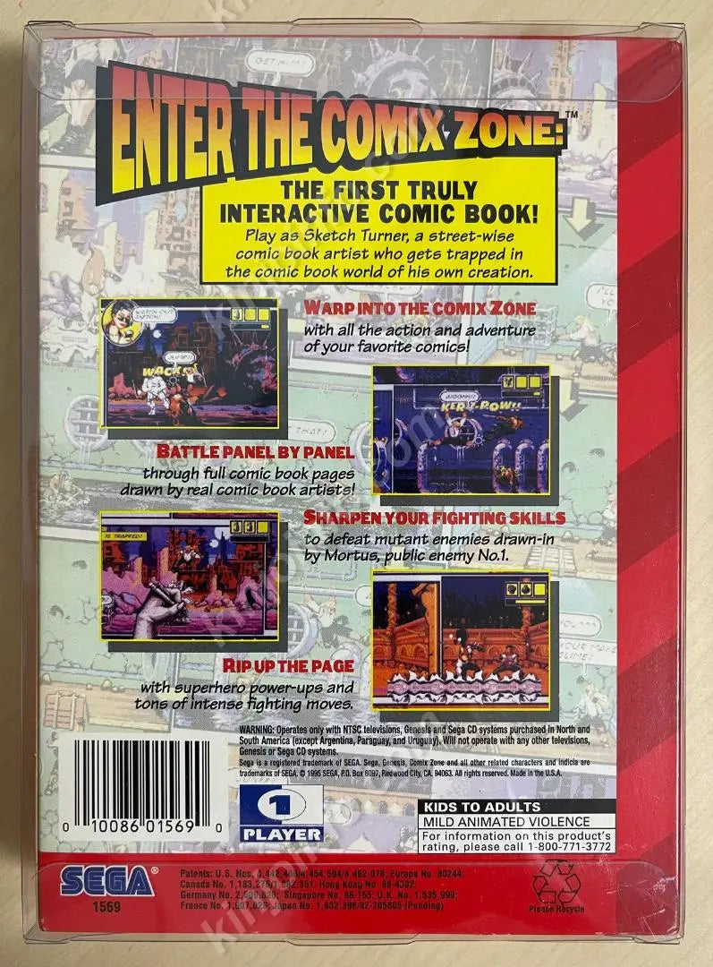 Comix Zone (Comics Zone) [Used, perfect, Genesis North American Edition]