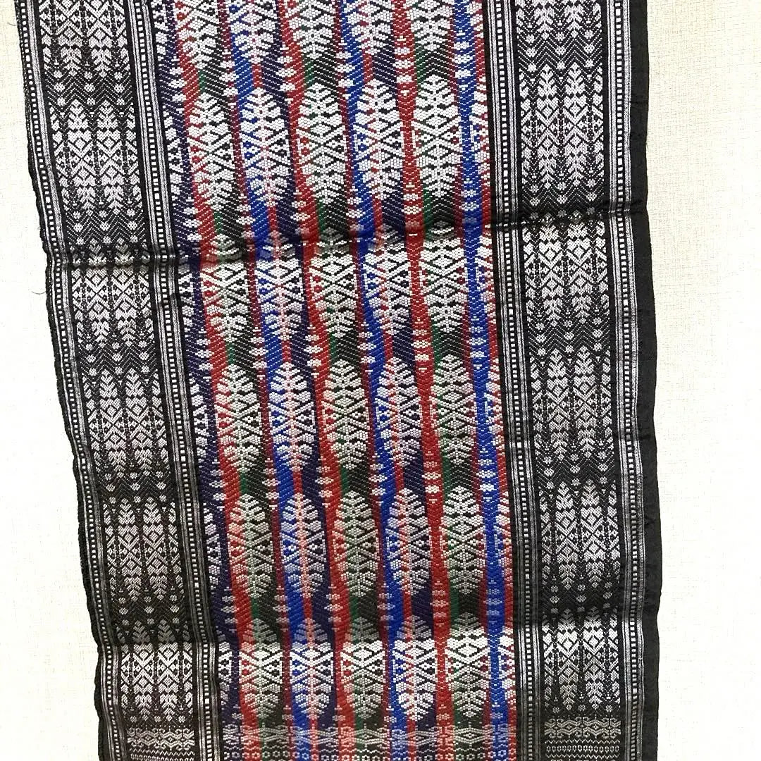 Indonesian traditional crafts hand-woven Ikat tapestry, table runner, stole