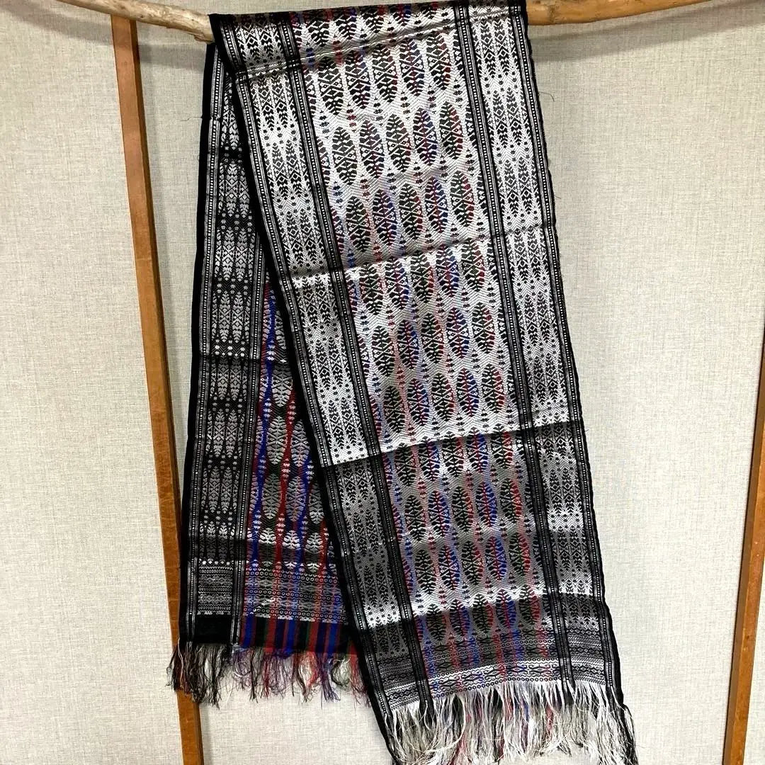 Indonesian traditional crafts hand-woven Ikat tapestry, table runner, stole