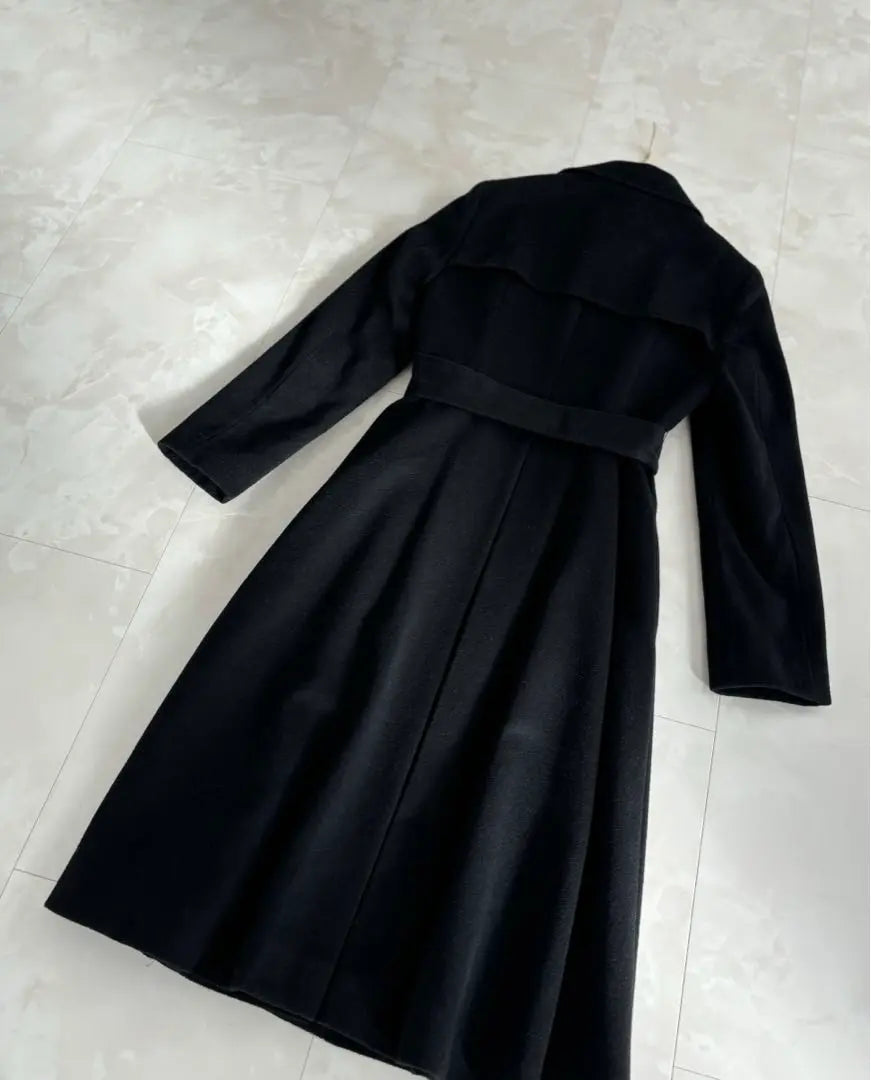 ANAYI❤︎Cashmere blend trench coat long coat black 36