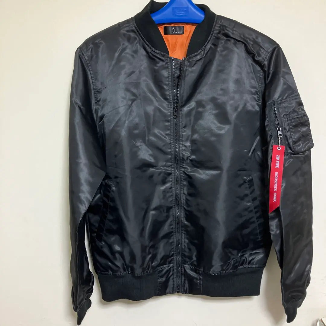 ZIP FIVE MA-1 Black Jacket