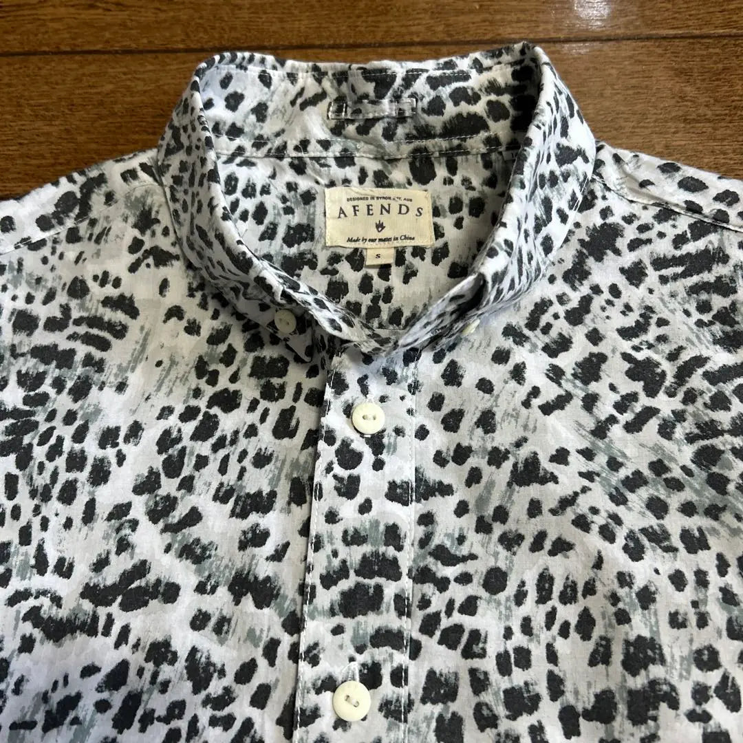 AFENDS Leopard print monochrome print shirt