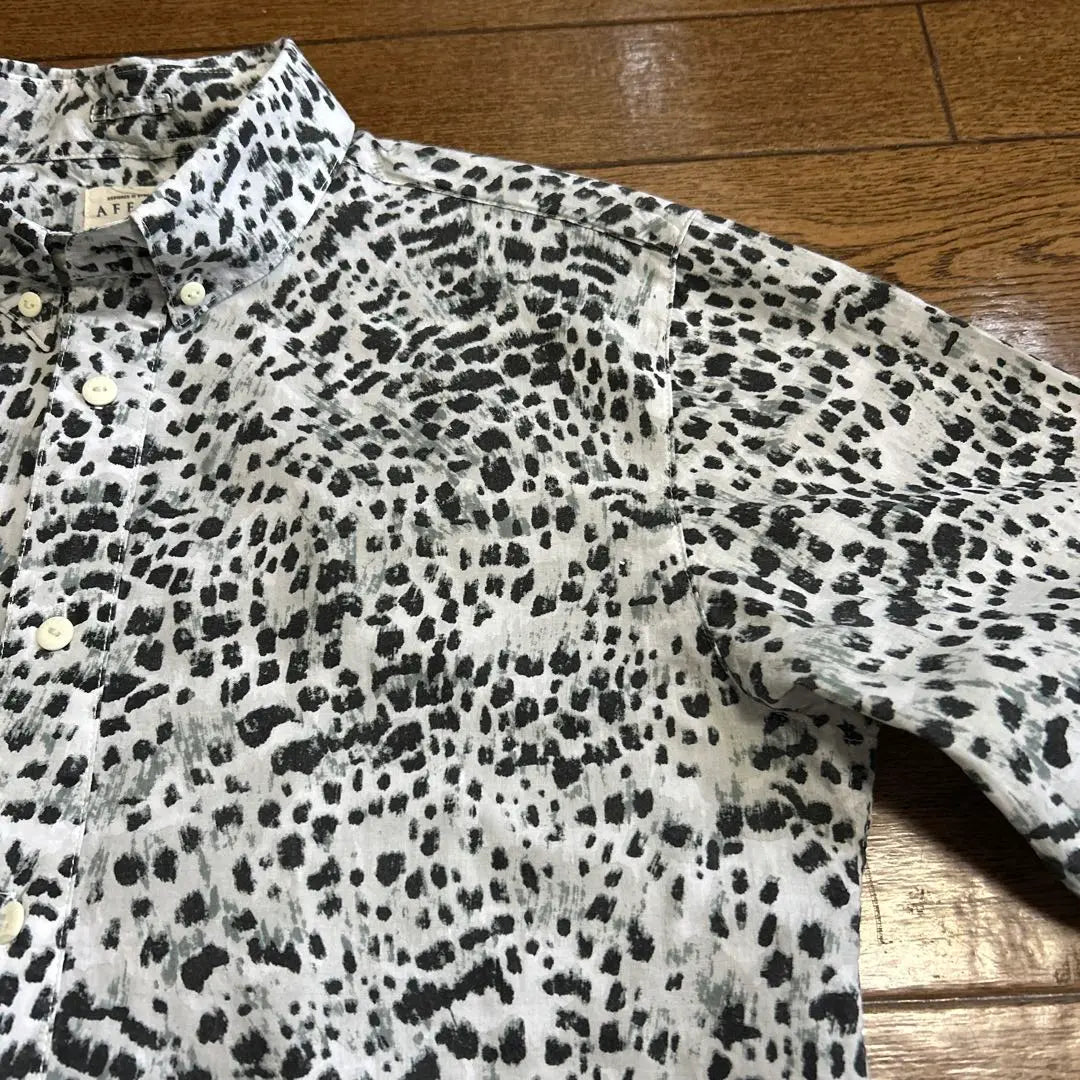 AFENDS Leopard print monochrome print shirt