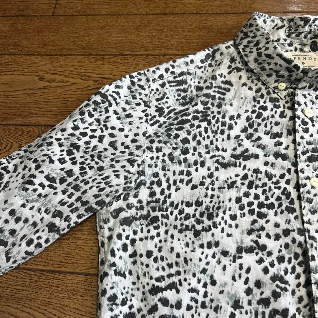 AFENDS Leopard print monochrome print shirt