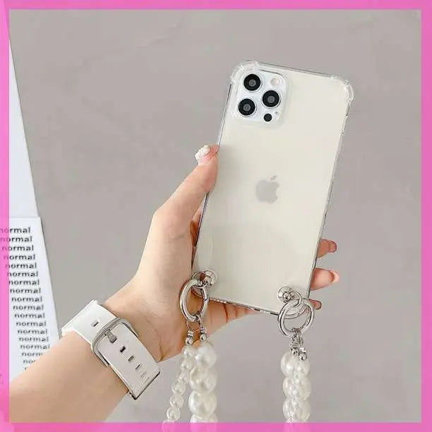 Funda para iPhone 13 ProMax Pearl con correa para el hombro 72114603