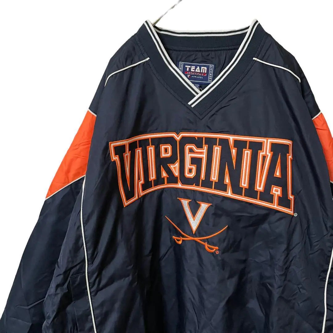 Nueva chaqueta de nailon de los Virginia Cavaliers sin usar, estilo Plle Over bordado con logotipo L