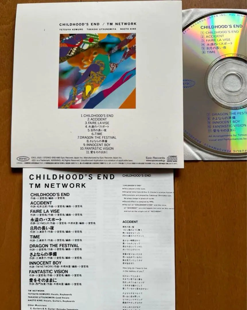 [Rare Paper Jacket Edition] TM NETWORK CHILDHOOD'S END