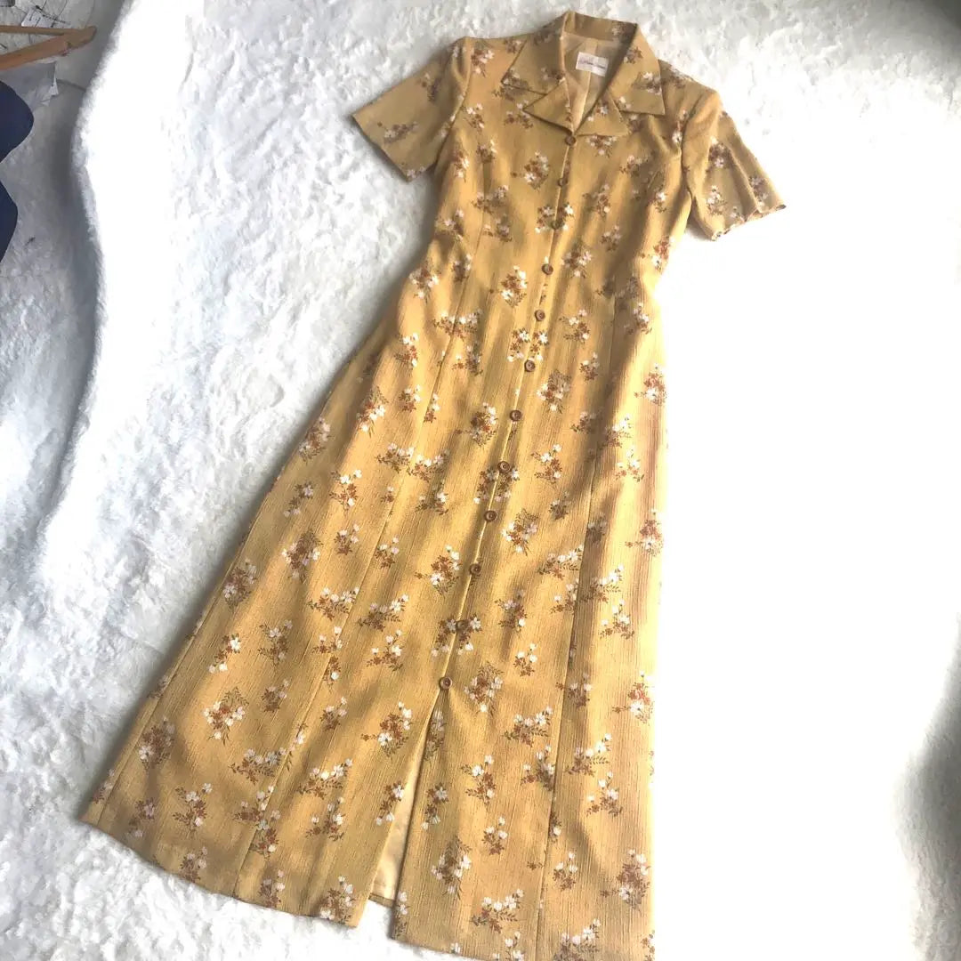 mario sister's long dress shirt dress full floral pattern