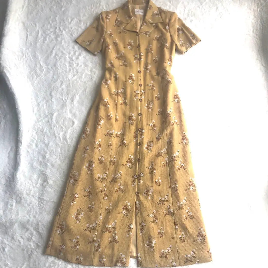 mario sister's long dress shirt dress full floral pattern