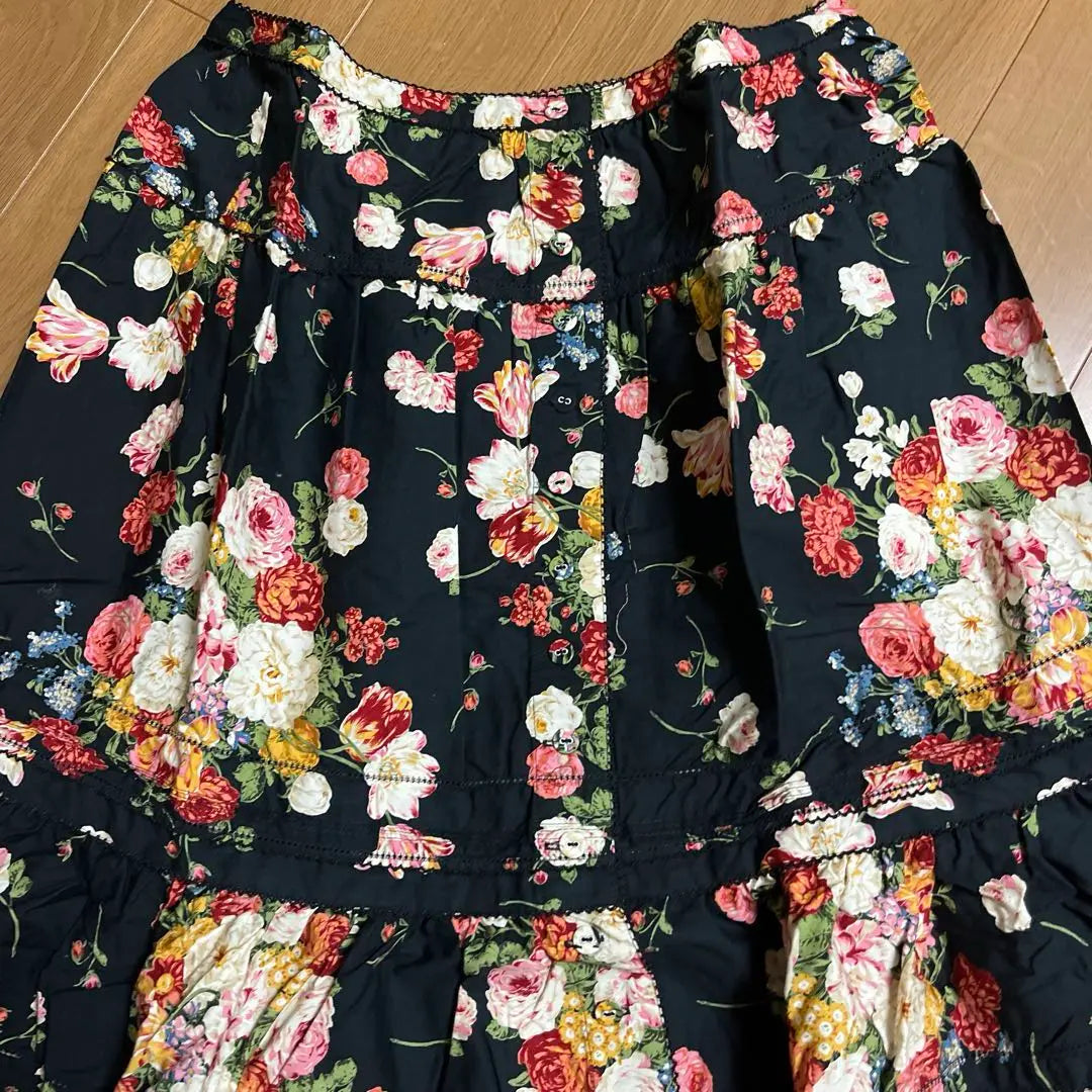 ★PINK HOUSE/Pink House Luxurious Floral Pattern Long Skirt