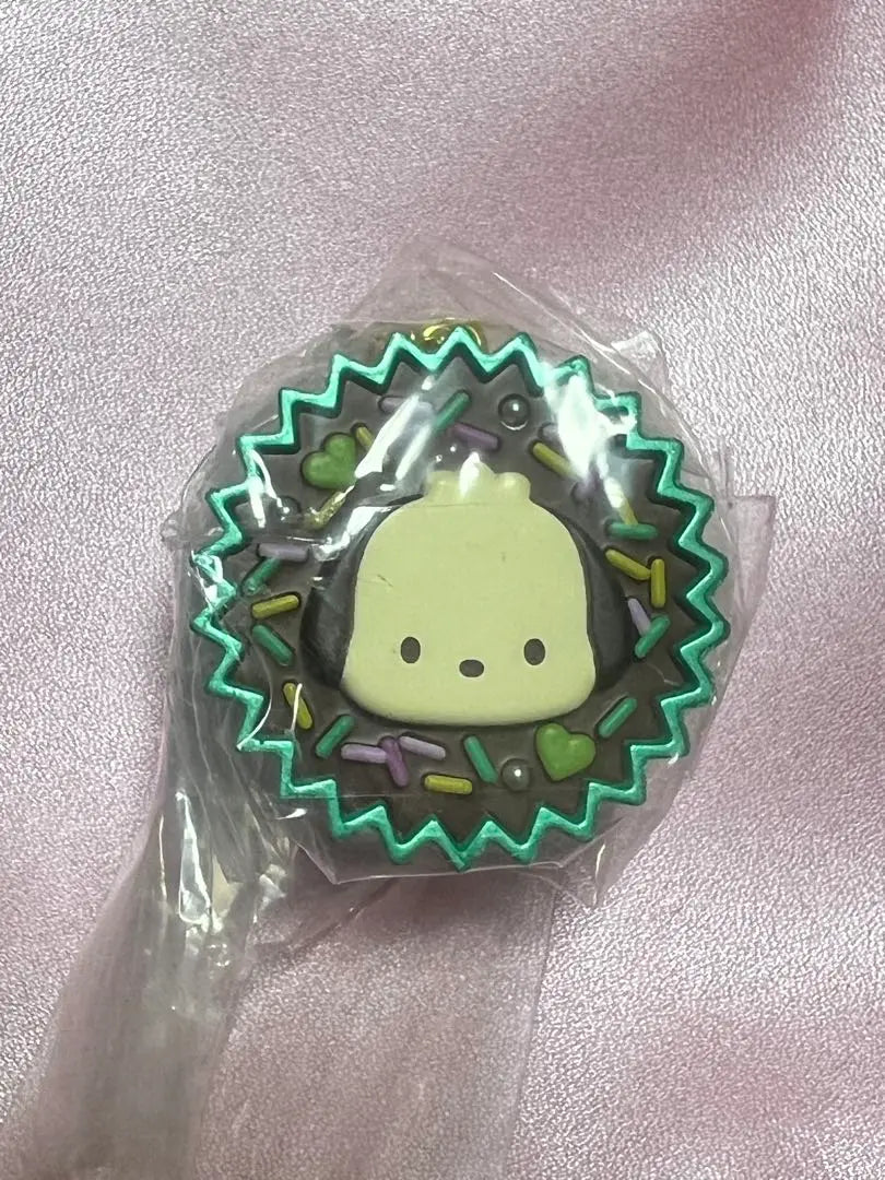 Charm de bocadillo hecho a mano con personajes de Sanrio #Heisei Pochakko de chocolate para niñas