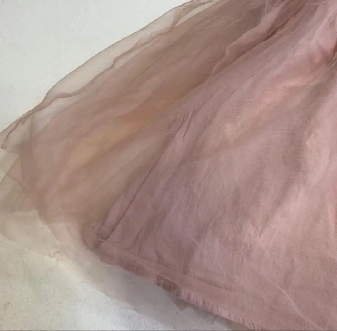 PETIT ANGE Border Tulle One Piece Spring / Summer Outing Pink