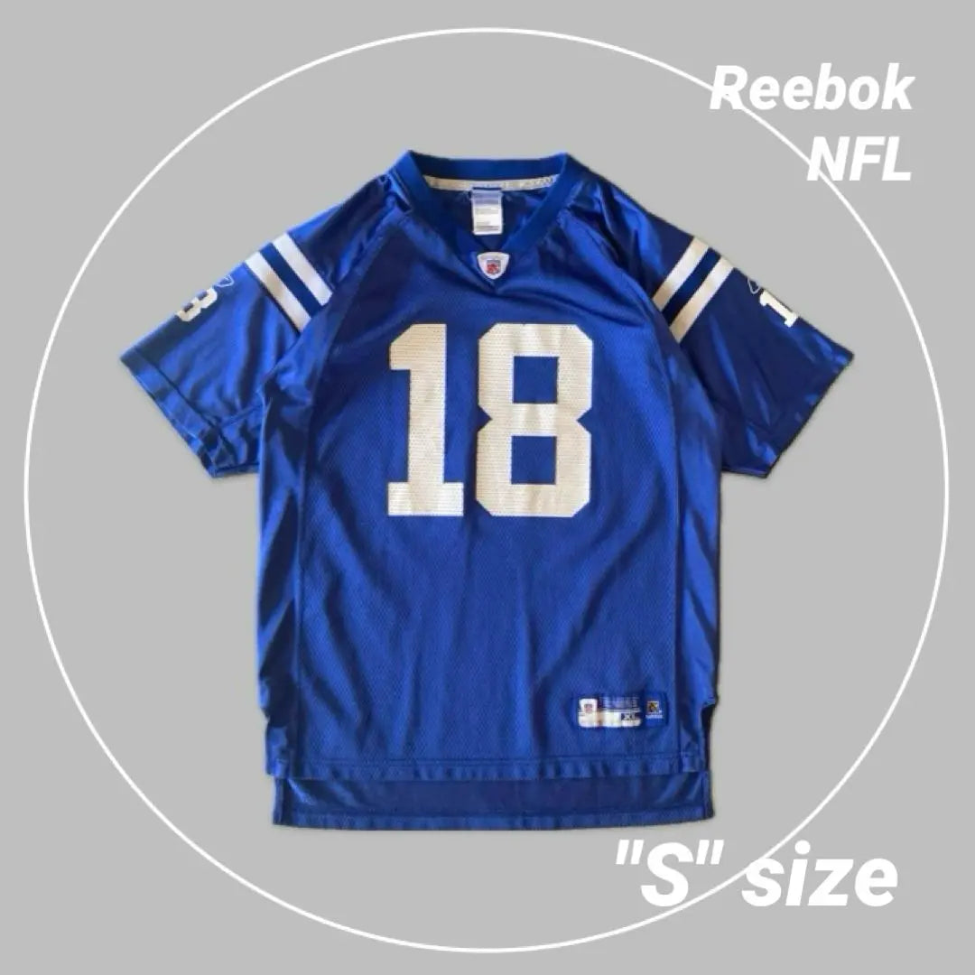 Reebok NFL Colts Peyton Manning American Football Game Shirt S