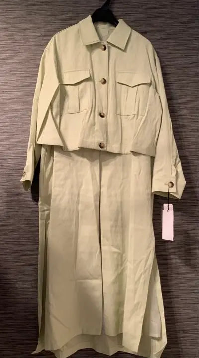 Spring coat with new tag 3WAY Pale green | 新品タグ付き　スプリングコート　3way  淡いグリーン