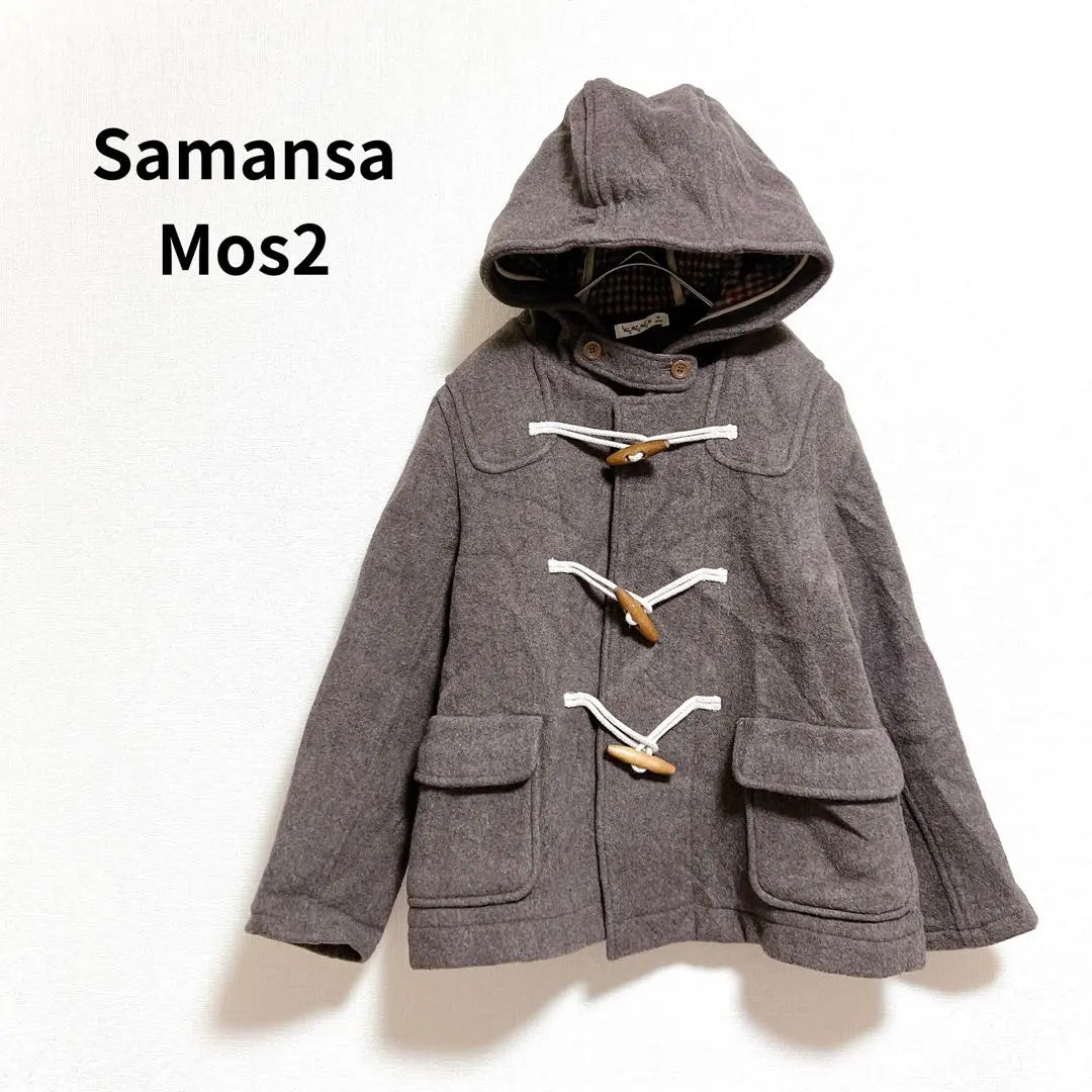 [Samantha Moss] SM2 Duffle Coat with Hood Brown M Cold Protection