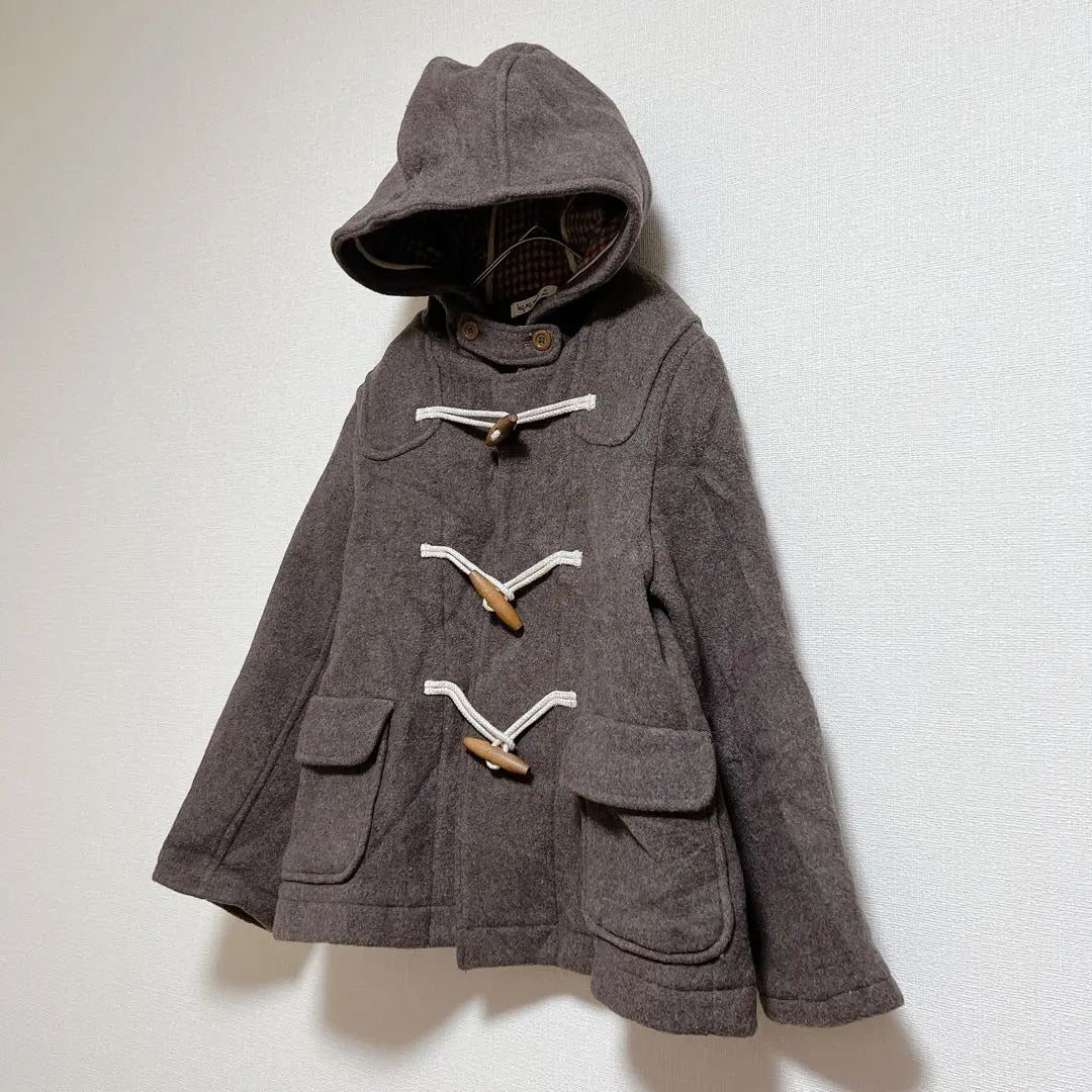 [Samantha Moss] SM2 Duffle Coat with Hood Brown M Cold Protection