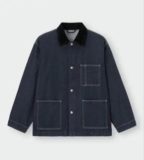 [New tag included] GU Men's GU Coverall Jacket Navy L