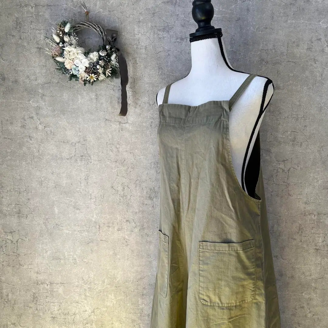 [Nanea] Khaki Overalls Overalls 100 Cotton F Maternity Casual