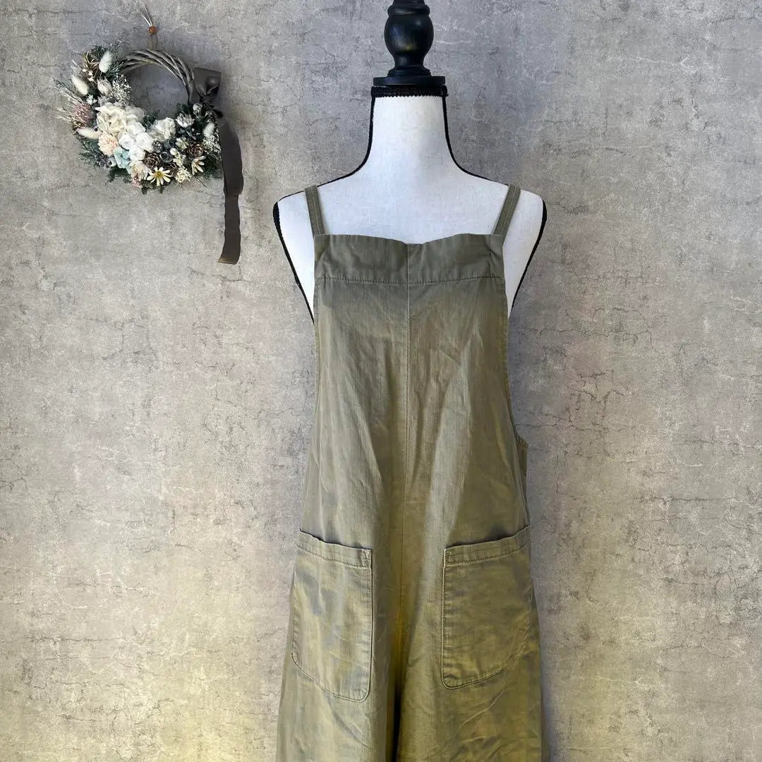 [Nanea] Khaki Overalls Overalls 100 Cotton F Maternity Casual