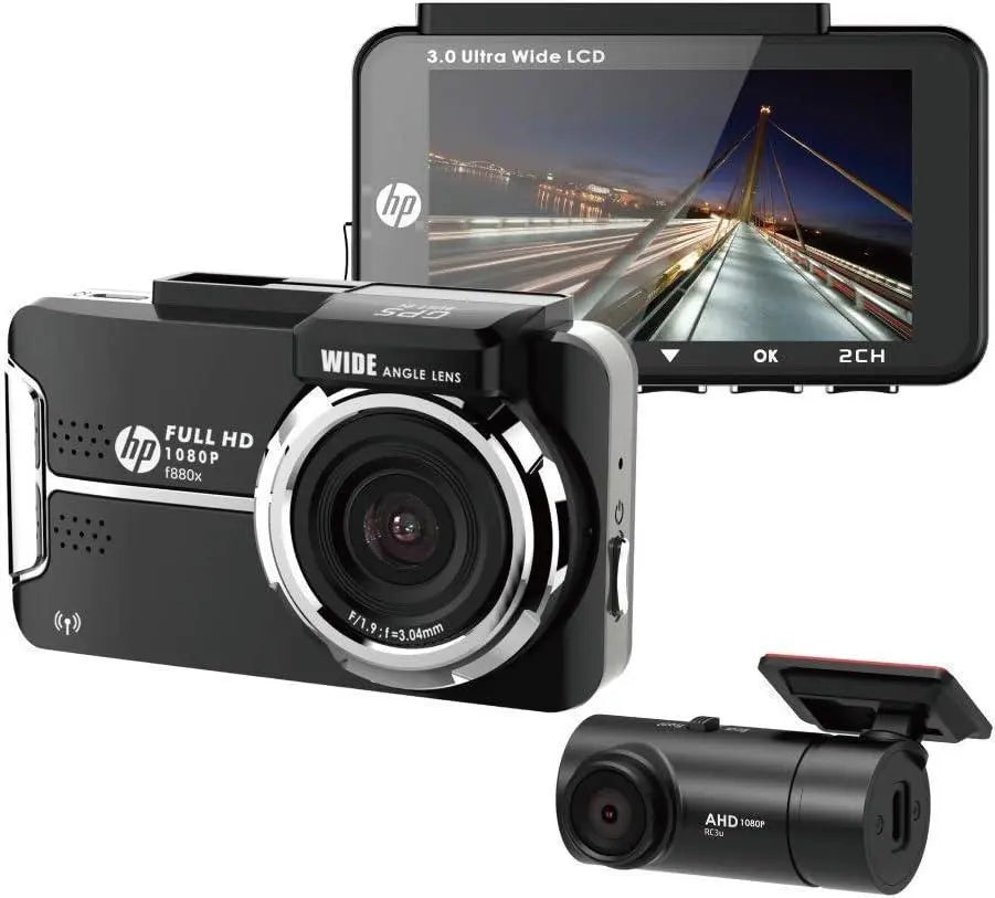 Drive recorder HP F880X/RC3U set before and after camera Sony sensor | ドライブレコーダー hp f880x/RC3uセット前後カメラ ソニー製センサー