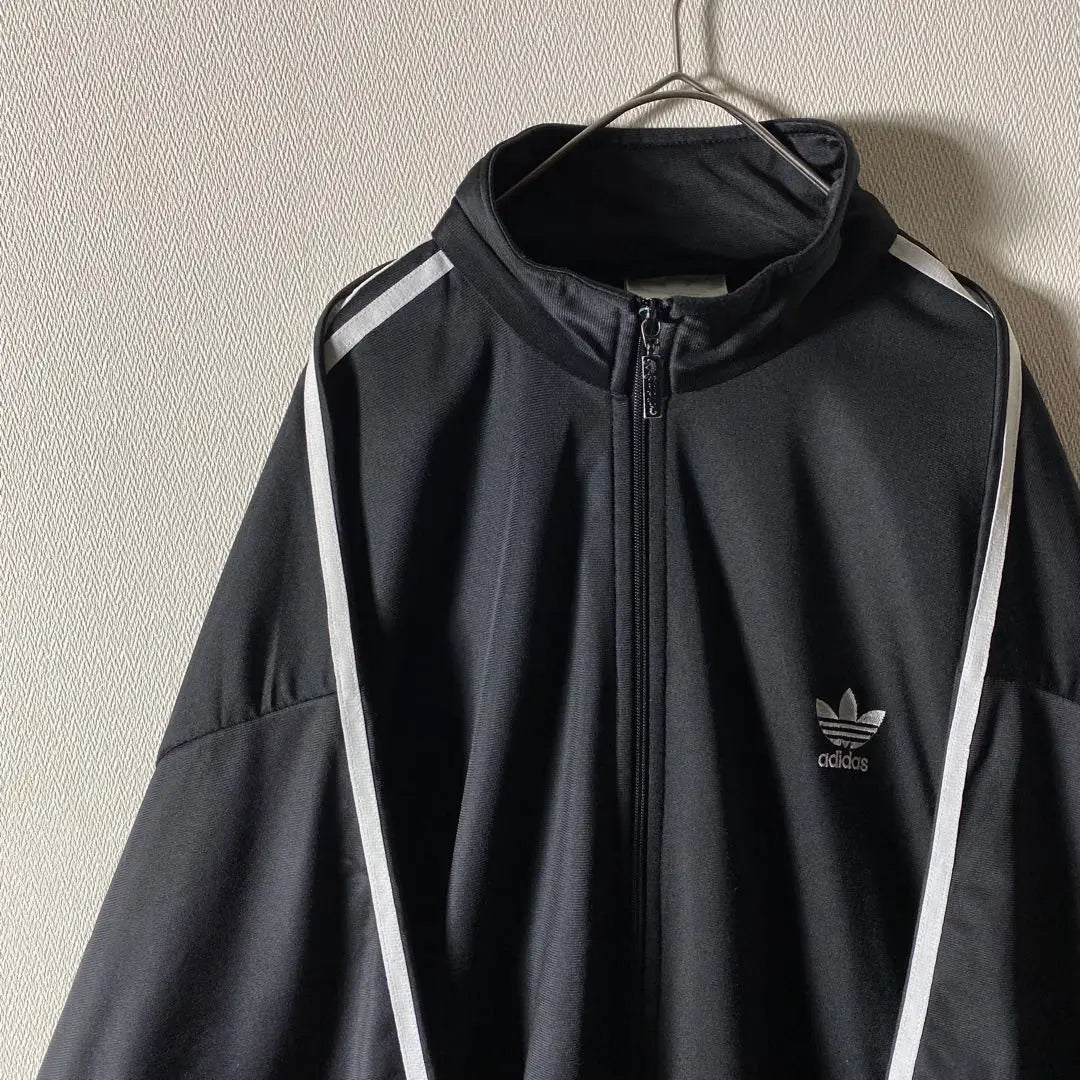 Rare!! ️90s adidas one point embroidery firebird XL black