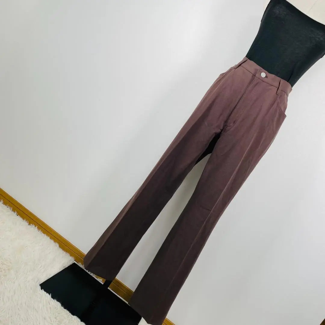 [Large size] Simple Life Cotton Blend Zipper Fry Slacks