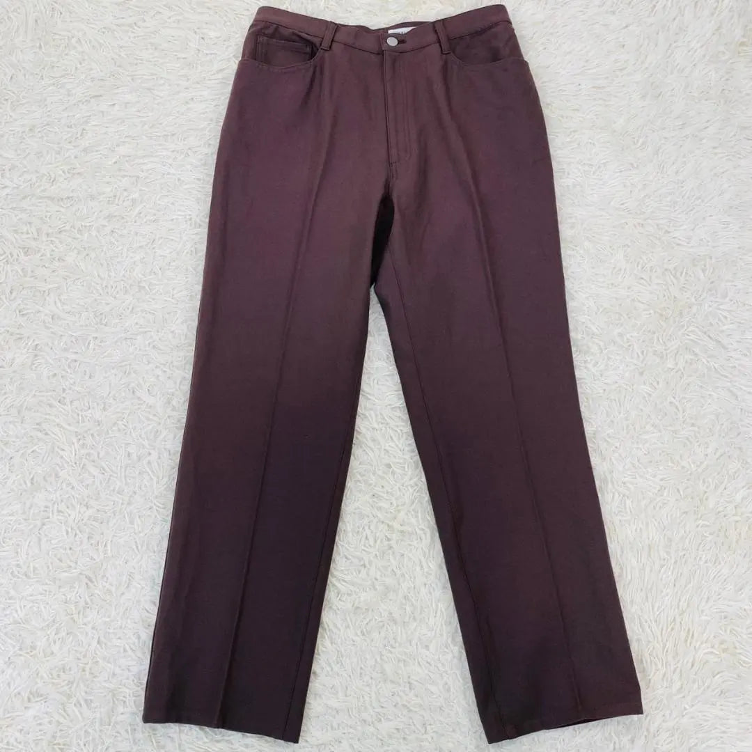 [Large size] Simple Life Cotton Blend Zipper Fry Slacks