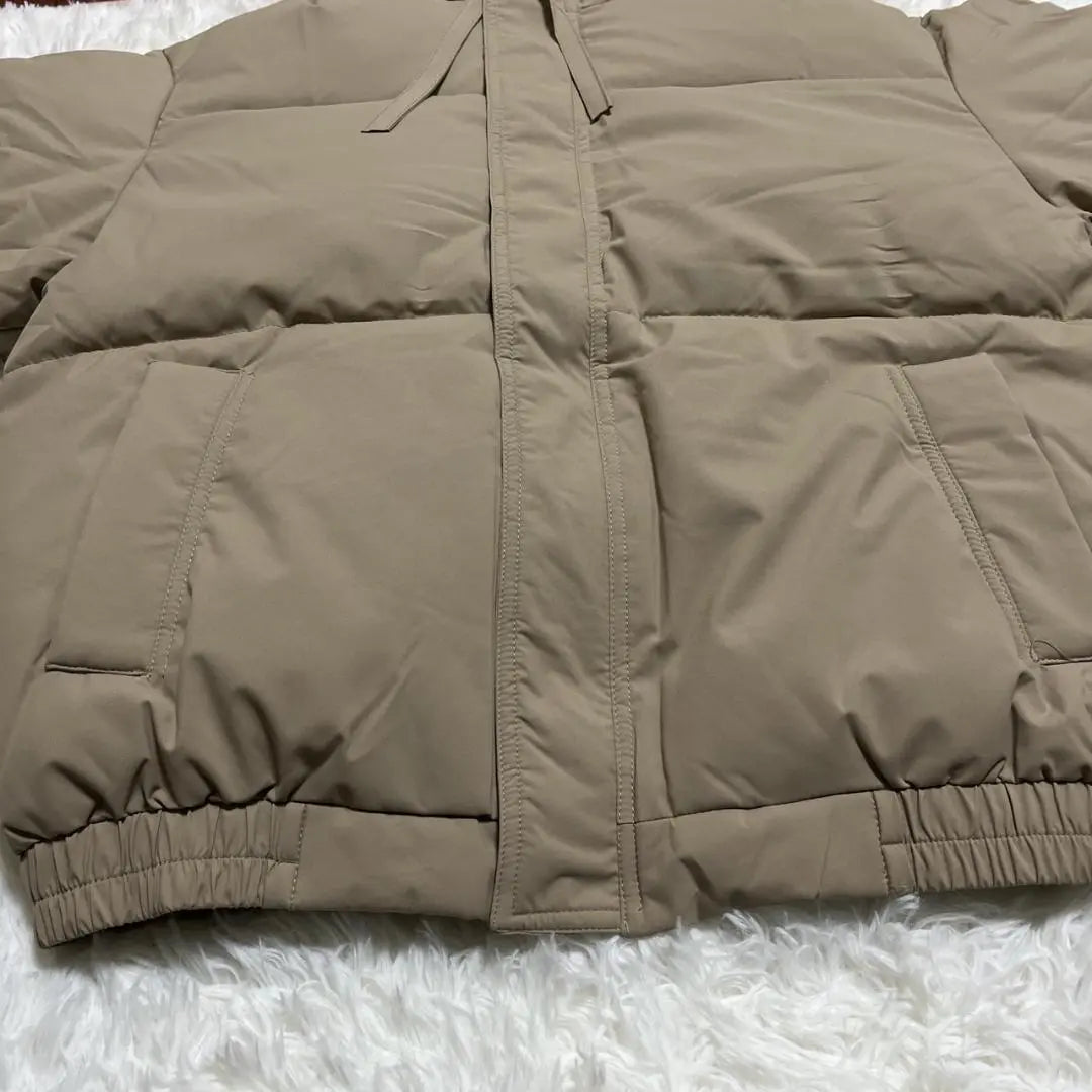 L size ladies padded down jacket hood khaki 498 N11