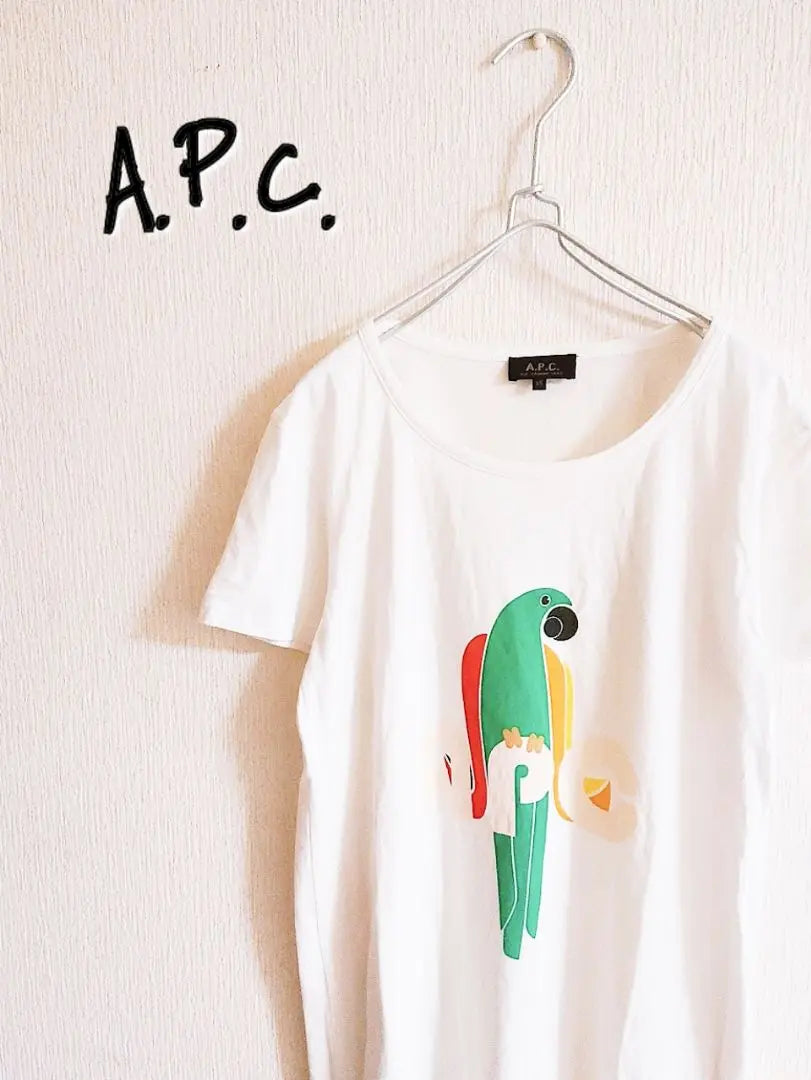 D220315 Vestido estilo camiseta de manga corta con estampado APC | D220315 APC プリント半袖Tシャツワンピース