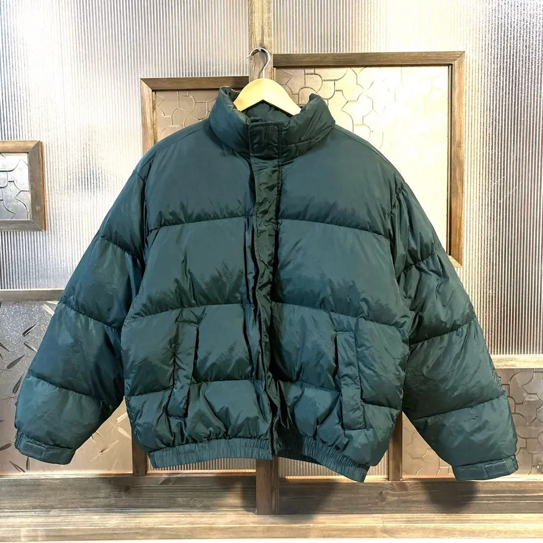 90sEddieBauerEddieBauerDown JacketLGreenLargeWarmWinter