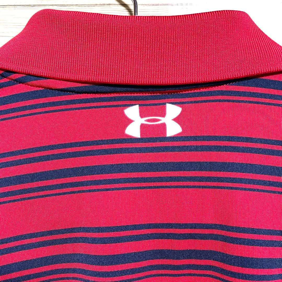 Good condition Under Armour Golf Polo Shirt Short Sleeve Men's LG Size Quick Dry