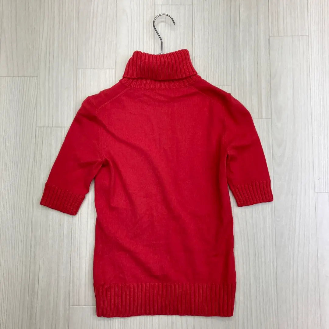 ◆ UNTITLED Turtleneck Rib Knit Short Sleeve 2