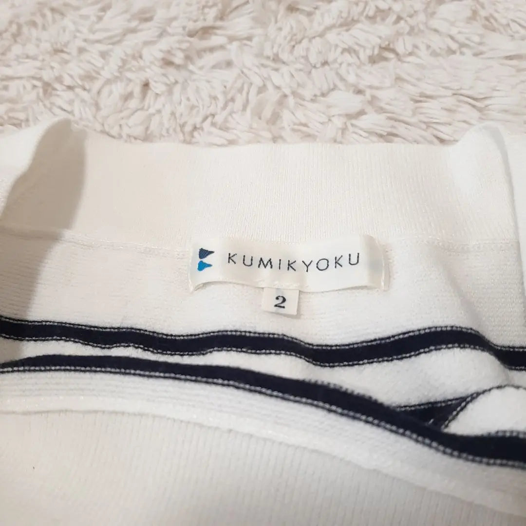 Beautiful condition Suite KUMIKYOKU Knit Lace Border Size 2