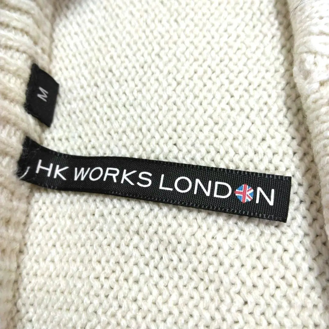 Beautiful condition [HKWORKSLONDON] Sweater (M) Large Cable Knitted Cute