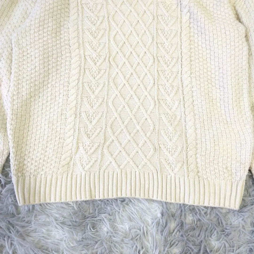 Beautiful condition [HKWORKSLONDON] Sweater (M) Large Cable Knitted Cute