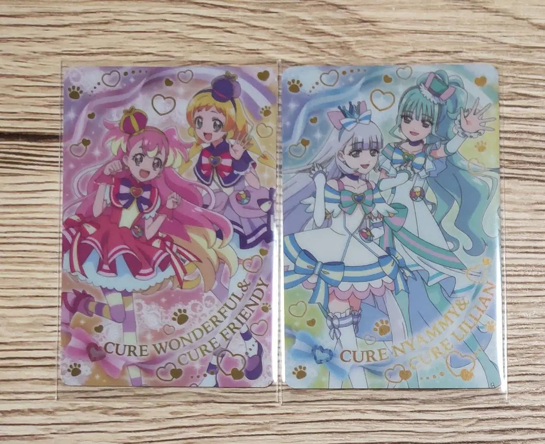 Tarjeta Kimi and Idol Pretty Cure Gumi Baton Touch Wanda Furu Purikyua 2 hojas | キミとアイドル プリキュア カードグミ バトンタッチ わんだふるぷりきゅあ ２枚