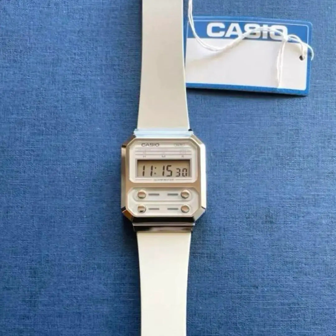 Casio Digital Watch New Retro Ivory Overseas Parallel Import Model