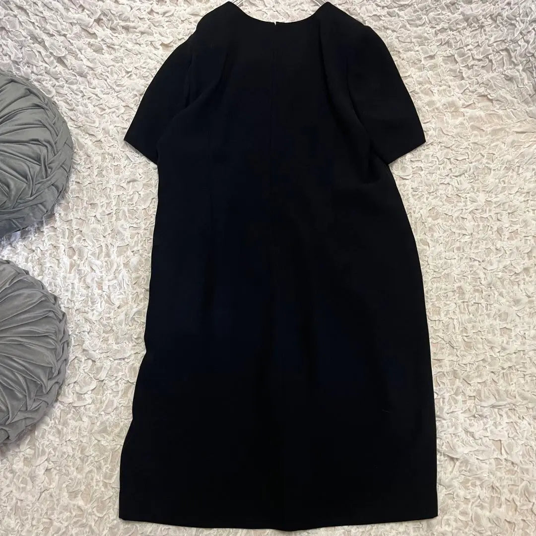 Raro No. 21 6L [Tokyo Soir Soir Benr] Vestido formal negro negro | 希少21号6L【東京ソワールSOIR BENR】ブラックフォーマルワンピース 黒