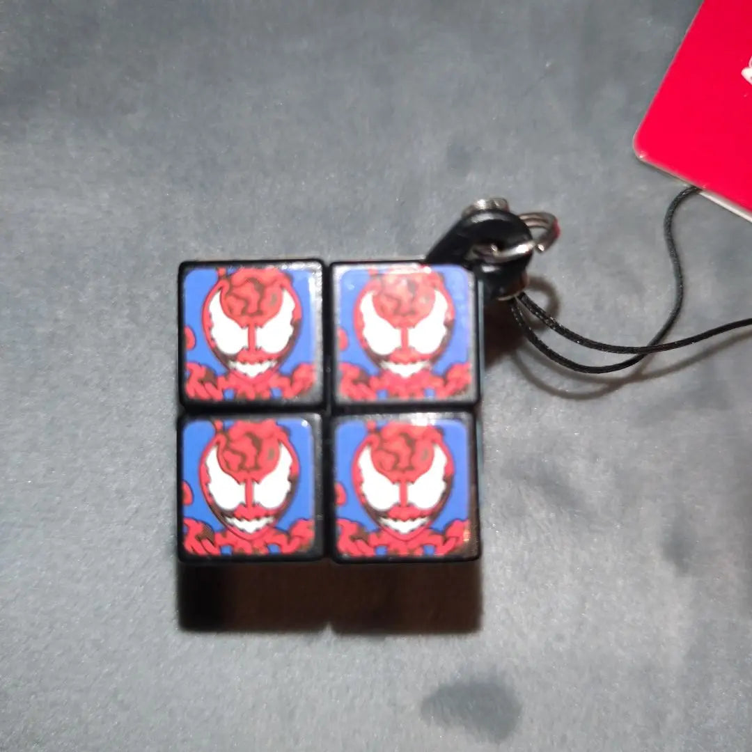 With MARVEL Spider -Man Mini Rubik Cube Strap | MARVEL スパイダーマン ミニルービックキューブ ストラップ付き