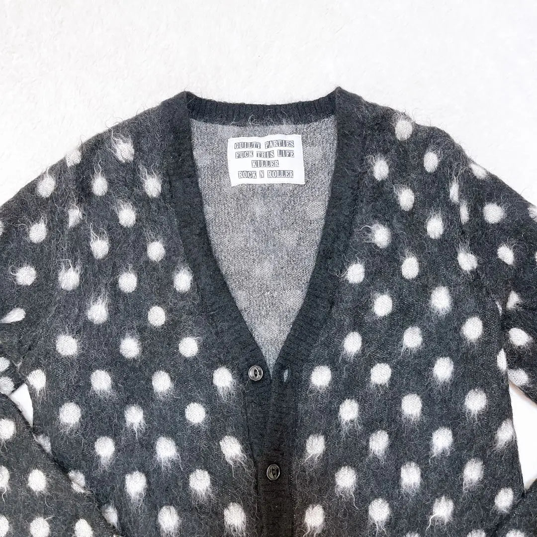 WACKOMARIA Dot Mohair Cardigan