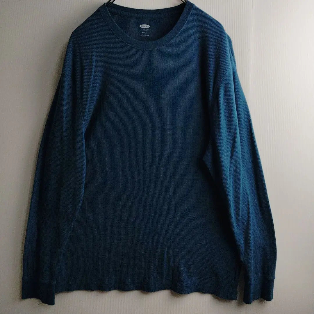 Old Navy Long Sleeve Shirt Long T-Shirt Thermal Shirt Blue Men's XL