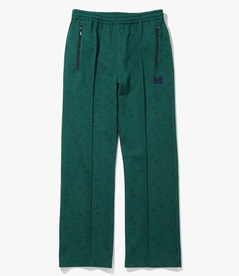 [New] Needles Track Pants Straight All-over Green Size L