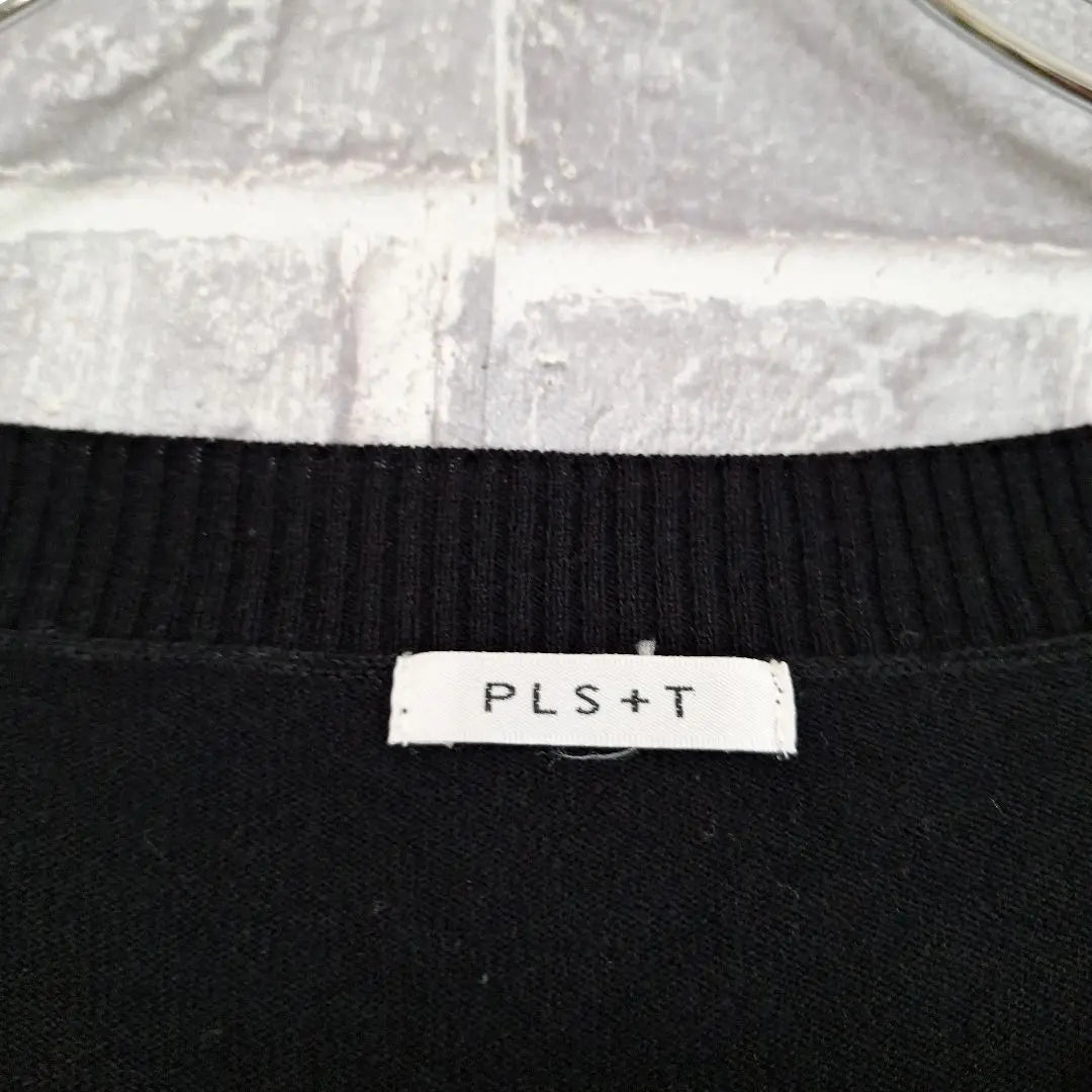 PLST Knit Tunic Black V-neck Vintage Size 2