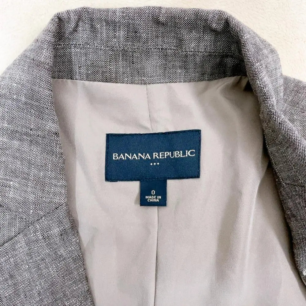 [Good condition] Banana Republic Casual Beautiful Linen Tailored Jacket