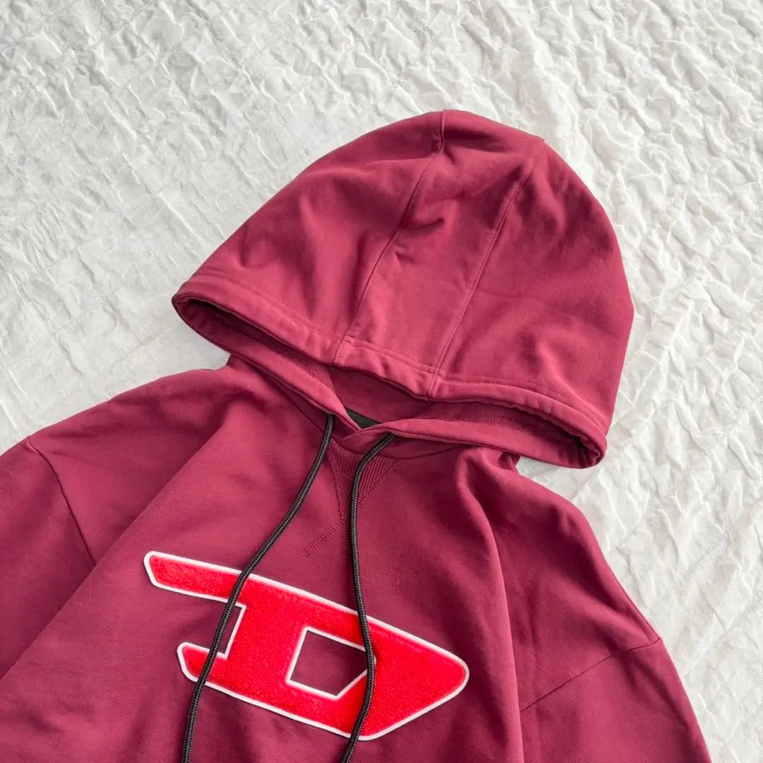 [Úselo solo una vez y en buenas condiciones] Sudadera con capucha Diesel con logotipo grande